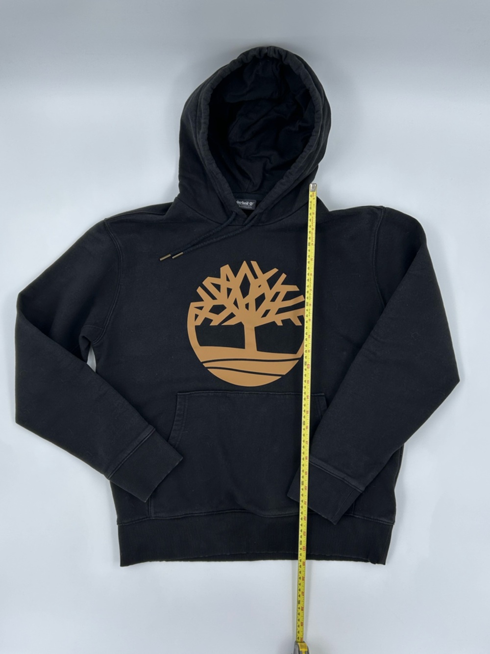 Timberland Black Adult Hoodie with Tan Tree Emblem M - Picture 2 of 6